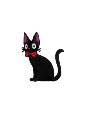 Jiji Black Cat |Kiki's Delivery Service | Ghibli | Embroidered - image1